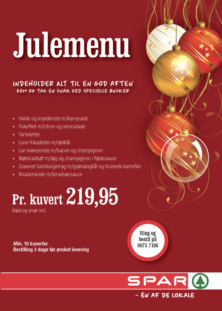SPAR Julemenu 2025